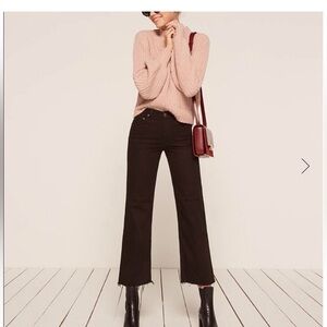 Reformation Black Flare & Wide Leg Jeans